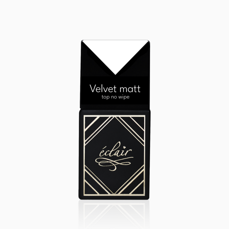 VELVET MATT Top No Wipe 14ml - matowy top hybrydowy - zdjęcie 1