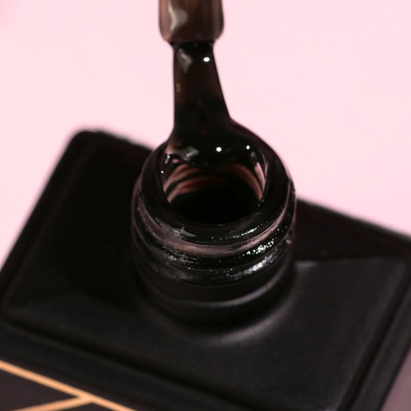black shadow top hybrydowy no wipe 7ml Eclair Nail - zdjęcie 3